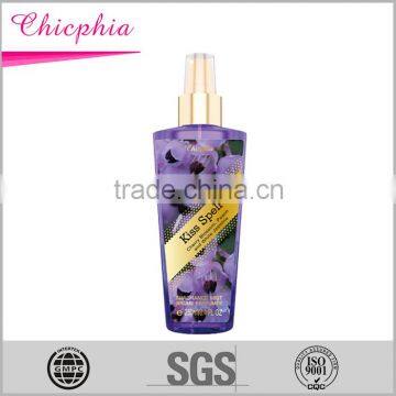 Chicphia New design 250ml body mist splash fragrance mist from OEM factory