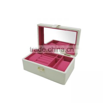 white color jewel box ,jewel container, cosmetic case