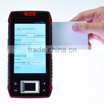 Hot sales mobile pda Android manual insert emv card reader writer with memory
