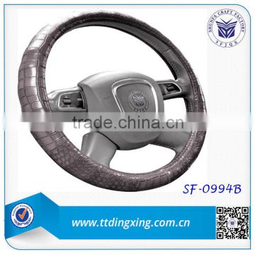 new car accessories crocodile leather car steering wheel covers winter car cover from factory