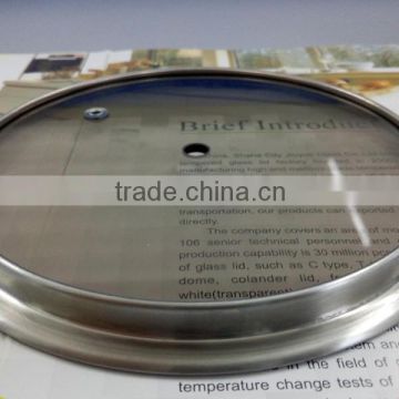 wholesale flat tempered glass pot cover lid