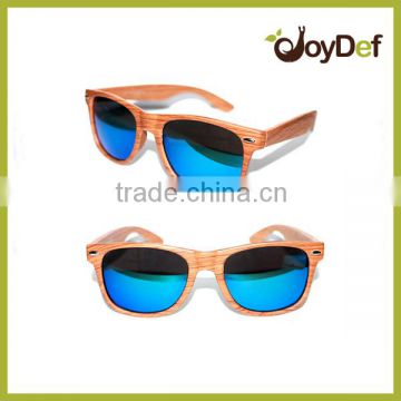 2016 Fashion Vintage Style Polarized Round Lens Eco-friendly Natural Wood Bamboo Sunglasses