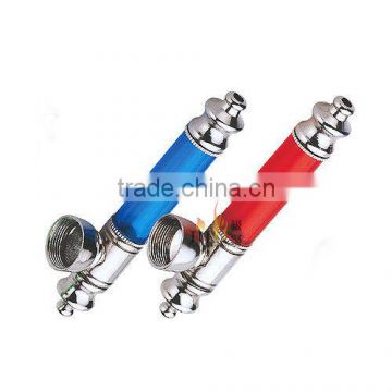 YD033 Colorful chillum novelty decorative fancy Zinc and plastic metal smoking pipe