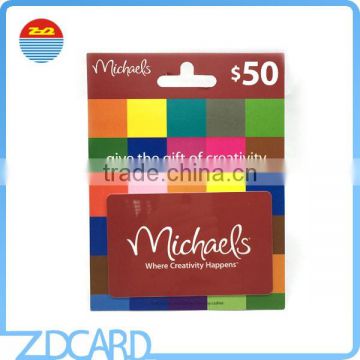 Custom Paper Backer Cards for Plastic cards