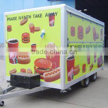 Refrigerated Truck body trailer/cargo box van trailer/Mobile Dining Trailers/Dining car trailer/semi-trailer/