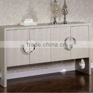 Dining room furniture modern wooden with metal kitchen cabinet F121