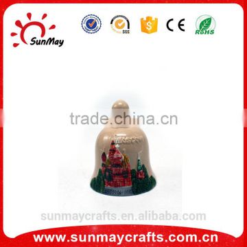 Wholesale custom high quality Moscow souvenir ceramic bell for sale