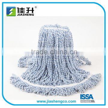 Industrial loop end wet Rayon mop head with tailband