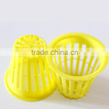 Colorful 4 Inch PP Slotted Mesh Net Pot