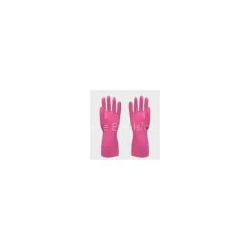 Beaded cuff Kitchen Latex Gloves for sanitation departments , cleaning