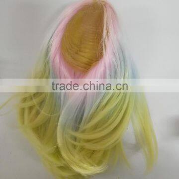 18 cheap doll rainbow wigs for wholesale 2017
