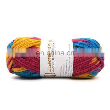 Colorful dyed 100% acrylic aran woolen yarn for knitting sweater