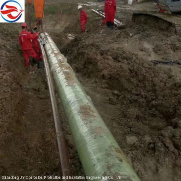 additional mechanical protection layer on the corrosion preventing coating systems of pipelines