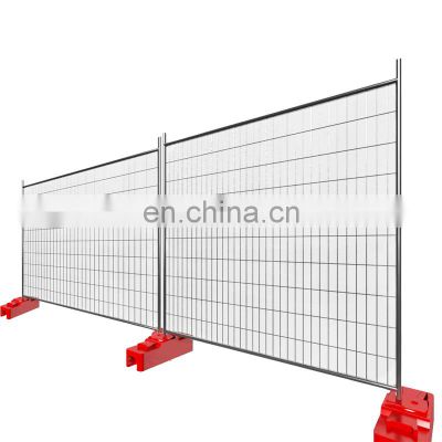 Australia standard movable Construction hot dipped galvanized pipe frame metal temporary fence panels for sale
