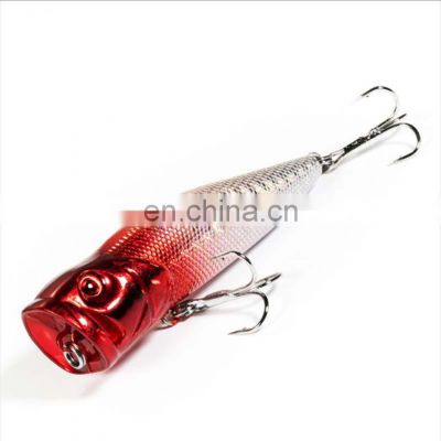9.5cm 8g 8 colors 3D Bionic eyes Saltwater Fish Baits with Treble Hooks  Floating Popper Bait Fishing
