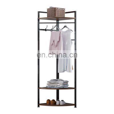 New Design Portable Hall Metal Wrought Iron 10 Hooks Entryway Coat Hanger Tree Hat Rack Stand