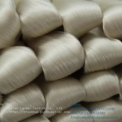 Factory Stock Wonderful White Shiny Silk Yarn