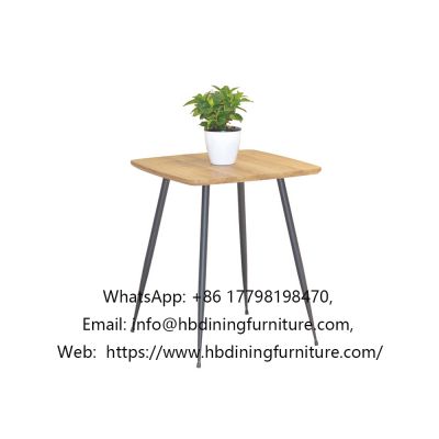 White four-seat MDF dining table
