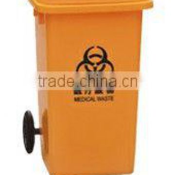 High quality 100L plastic standing recycling bins medical waste bin trash bin dustbin for sale
