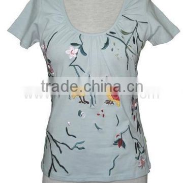 High quality cotton plain t-shirts , wholesale t-shirts women