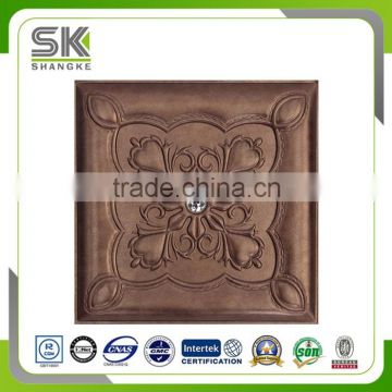 3D Faux Leather Panels background and ceiling panel PU Sandwich Panel