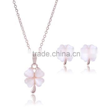 Wholesale Latest Design Fashion Necklaces Women Luxury Statement Diamond Jewelry Set SKJT0558