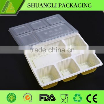 Disposable microwave food container with lid on sale