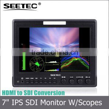 SEETEC 7 inch film shooting monitor with RGB histogram 1280X800 ips panel vector scope waveform