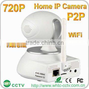 High Quality HD 720P Pan/Tilt IP Camera with SD Card Slot 1.0 MegaPixel CMOS LENS and IR Cut Wifi camera