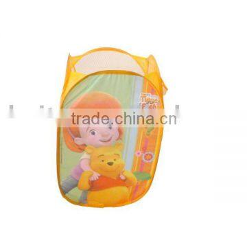 Cartoon mesh folding laundry basket