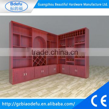 Traditional Chinese style Wooden wine display cabinet