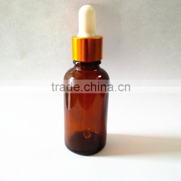 China essential oil bottles manufacturer offer high quality amber essential oil bottle with child proof dropper
