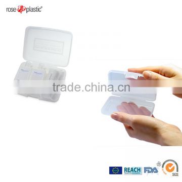 PP transparent PVC clear PE colored square or rectangular small plastic packaging box for hotel collection Consumer Box CB