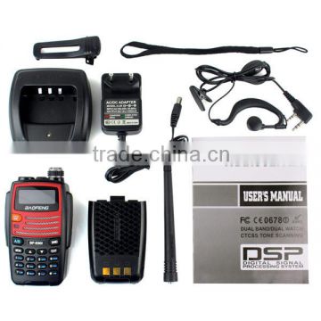 New red BaoFeng BF-530I 5W VHF+UHF 136-174 400-520MHz FM Radio Dual Band Dual Frequency VOX transceiver