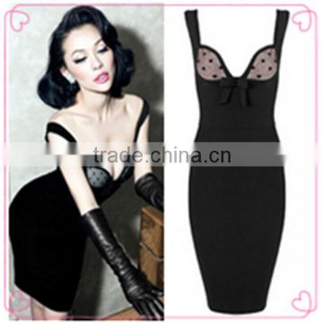 Elegant Dresses Black Transparent Chinese Sexy Girl Dress