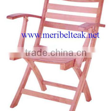 Indonesia Furniture-Sunny Folding Arm Chair-Teak Furnture