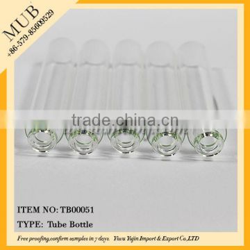 Hot sale empty mini clear glass vial tubular bottles