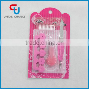 5 in 1 Cheap Pink Function Of Manicure Tools