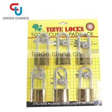 Solid full Brass body brass cylinder Padlock,made in china