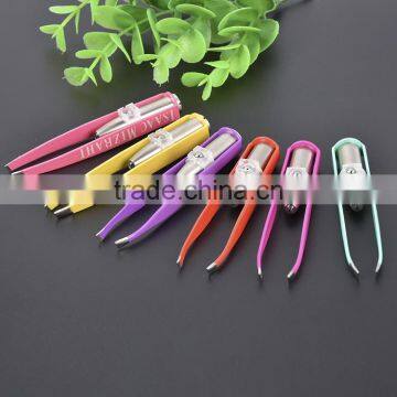 Direct manufacturers long-term supply of high-quality LED with eyebrow tweezers eyebrow clip clip lamp flashlight eyebrow clip o