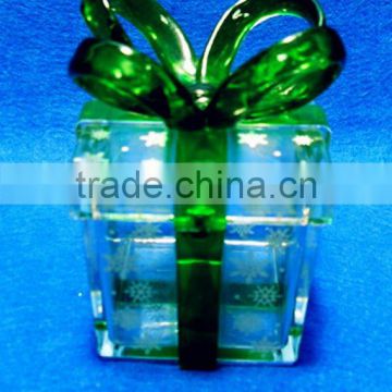 hot sale wholesale Christmas decoration transparent plastic box gift