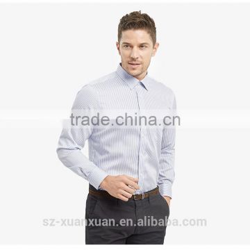 SZXX Tops Wholesale White Stripe Mens Casual Formal Shirts