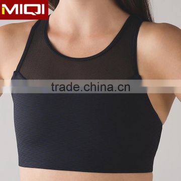 Wholesale yoga bra with plus size sports bra for women yoga clothing black mesh sports bra