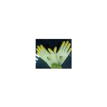 Colorful PU Coated Glove 13 Gauge with Pale White Polyester Dip Palm