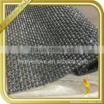 Rubber sole rhinestone sheets bridal crystal rhinestone mesh trim FRM-227                        
                                                                                Supplier's Choice