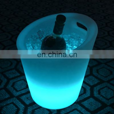 Factory high quality light up rgb ice bucket for Beer promotion
