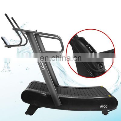 eco-friendly Manual Mechanical Curved treadmill & air runner gym fitness low noise equipment self-powered new brand name