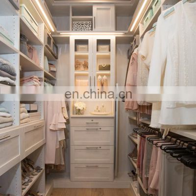 Modern Sliding Door Walk In Closet Mirrored Wardrobe For Bedroom Furniture Set