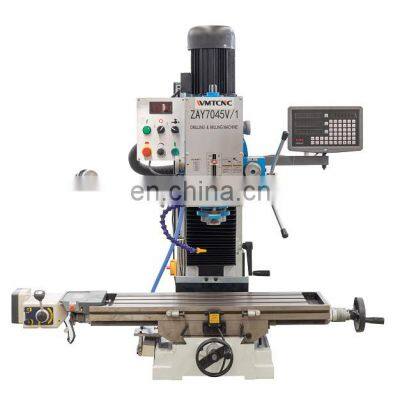 ZAY7045V-1 Z axis auto-feeding table milling machine mini with variable speed