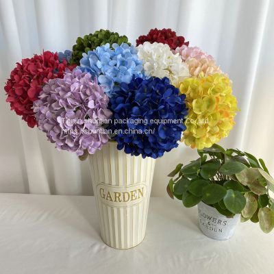 Artificial hydrangea flower single brushed DIY for wedding